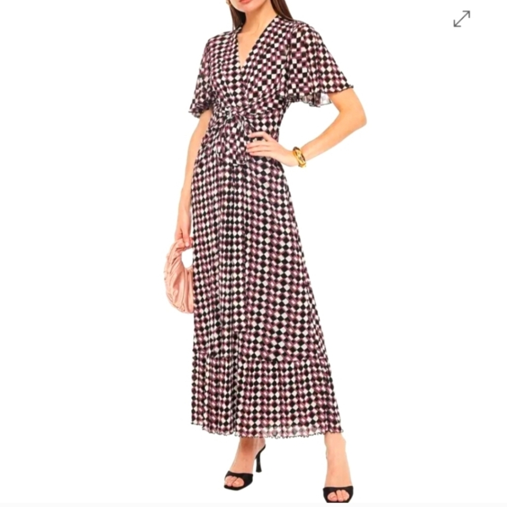 Diane Von Furstenberg Black and White A-line Maxi Skirt